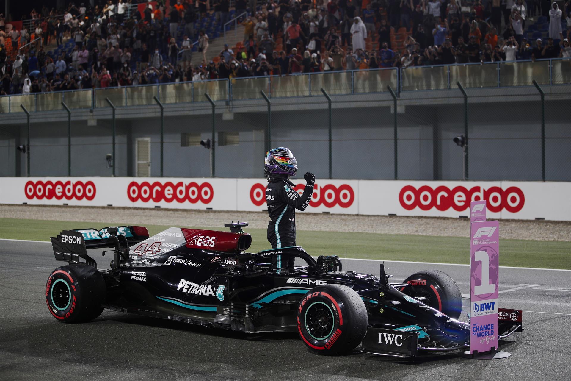 Hamilton pole en Qatar