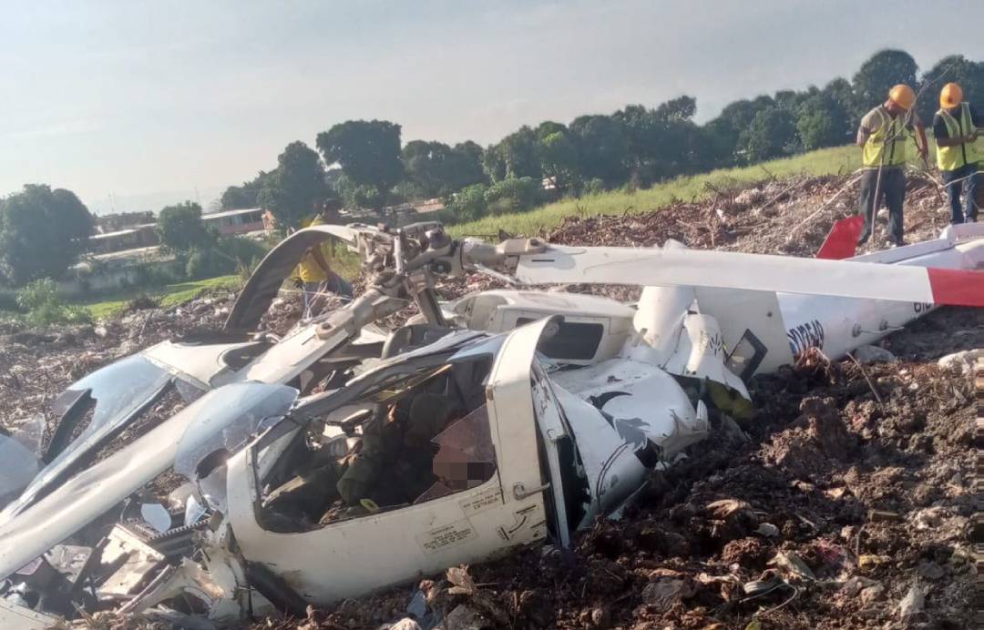 FAN inicia investigación para determinar causas del accidente de helicóptero militar